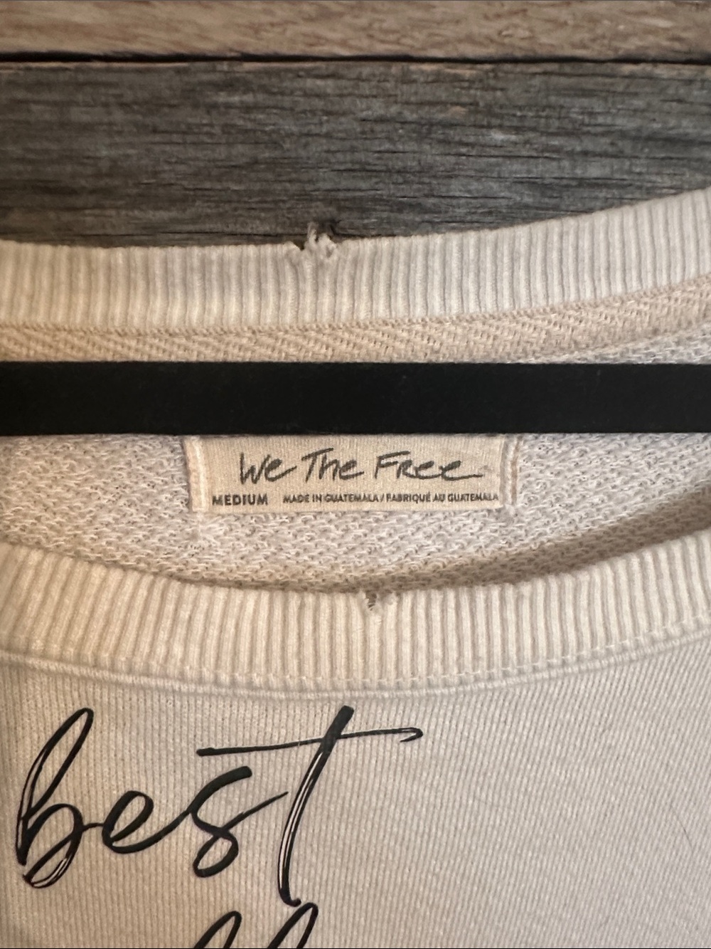 We The Free Sweatshirt Red Lips and Leopard Tongue Camden free people custom - Picture 4 of 6